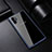 Samsung Galaxy Note 10 Plus 5G用ハイブリットバンパーケース クリア透明 プラスチック 鏡面 カバー サムスン ネイビー
