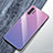 Samsung Galaxy Note 10 Plus 5G用ハイブリットバンパーケース プラスチック 鏡面 虹 グラデーション 勾配色 カバー サムスン パープル