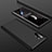 Samsung Galaxy Note 10 Plus 5G用ハードケース プラスチック 質感もマット 前面と背面 360度 フルカバー サムスン ブラック