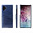 Samsung Galaxy Note 10 Plus 5G用ケース 高級感 手触り良いレザー柄 S02 サムスン ネイビー