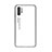 Samsung Galaxy Note 10 Plus 5G用ハイブリットバンパーケース プラスチック 鏡面 虹 グラデーション 勾配色 カバー M01 サムスン ホワイト