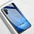 Samsung Galaxy Note 10 Plus 5G用ハイブリットバンパーケース プラスチック 星空 鏡面 カバー サムスン ネイビー