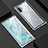 Samsung Galaxy Note 10 Plus 5G用ケース 高級感 手触り良い アルミメタル 製の金属製 360度 フルカバーバンパー 鏡面 カバー M04 サムスン シルバー