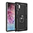 Samsung Galaxy Note 10 Plus 5G用ハイブリットバンパーケース プラスチック アンド指輪 マグネット式 サムスン ブラック
