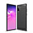 Samsung Galaxy Note 10 Plus 5G用シリコンケース ソフトタッチラバー ライン カバー サムスン ブラック
