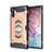 Samsung Galaxy Note 10 Plus 5G用ハイブリットバンパーケース プラスチック 兼シリコーン カバー マグネット式 サムスン ゴールド