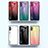 Samsung Galaxy Note 10 Plus 5G用ハイブリットバンパーケース プラスチック 鏡面 虹 グラデーション 勾配色 カバー LS1 サムスン 