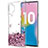 Samsung Galaxy Note 10 Plus 5G用極薄ソフトケース シリコンケース 耐衝撃 全面保護 クリア透明 花 サムスン 