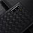 Samsung Galaxy Note 10 Plus 5G用シリコンケース ソフトタッチラバー レザー柄 カバー H01 サムスン 