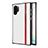 Samsung Galaxy Note 10 Plus用シリコンケース ソフトタッチラバー レザー柄 カバー H03 サムスン ホワイト