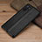 Samsung Galaxy Note 10 Plus用ケース 高級感 手触り良いレザー柄 R03 サムスン ブラック