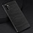 Samsung Galaxy Note 10 Plus用シリコンケース ソフトタッチラバー ライン カバー C02 サムスン ブラック
