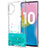 Samsung Galaxy Note 10 Plus用極薄ソフトケース シリコンケース 耐衝撃 全面保護 クリア透明 花 サムスン グリーン