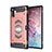Samsung Galaxy Note 10 Plus用ハイブリットバンパーケース プラスチック 兼シリコーン カバー マグネット式 サムスン ローズゴールド
