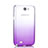 Samsung Galaxy Note 2 N7100 N7105用極薄ソフトケース グラデーション 勾配色 クリア透明 サムスン パープル