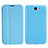 Samsung Galaxy Note 2 N7100 N7105用手帳型 レザーケース スタンド サムスン ブルー