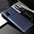 Samsung Galaxy Note 20 5G用シリコンケース ソフトタッチラバー ツイル カバー サムスン ネイビー