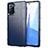 Samsung Galaxy Note 20 5G用360度 フルカバー極薄ソフトケース シリコンケース 耐衝撃 全面保護 バンパー サムスン ネイビー