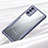Samsung Galaxy Note 20 5G用ハイブリットバンパーケース クリア透明 プラスチック 鏡面 カバー M01 サムスン ラベンダーグレー