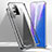 Samsung Galaxy Note 20 5G用ケース 高級感 手触り良い アルミメタル 製の金属製 360度 フルカバーバンパー 鏡面 カバー T02 サムスン シルバー