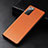 Samsung Galaxy Note 20 5G用ケース 高級感 手触り良いレザー柄 R04 サムスン オレンジ