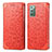 Samsung Galaxy Note 20 5G用手帳型 レザーケース スタンド パターン カバー S01D サムスン レッド