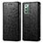 Samsung Galaxy Note 20 5G用手帳型 レザーケース スタンド パターン カバー S01D サムスン ブラック
