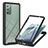Samsung Galaxy Note 20 5G用360度 フルカバー ハイブリットバンパーケース クリア透明 プラスチック カバー YB2 サムスン ブラック