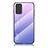 Samsung Galaxy Note 20 5G用ハイブリットバンパーケース プラスチック 鏡面 虹 グラデーション 勾配色 カバー LS1 サムスン ラベンダー