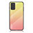 Samsung Galaxy Note 20 5G用ハイブリットバンパーケース プラスチック 鏡面 虹 グラデーション 勾配色 カバー LS1 サムスン イエロー