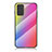 Samsung Galaxy Note 20 5G用ハイブリットバンパーケース プラスチック 鏡面 虹 グラデーション 勾配色 カバー LS2 サムスン ピンク