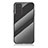 Samsung Galaxy Note 20 5G用ハイブリットバンパーケース プラスチック 鏡面 虹 グラデーション 勾配色 カバー LS2 サムスン ブラック