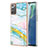 Samsung Galaxy Note 20 5G用シリコンケース ソフトタッチラバー バタフライ パターン カバー Y05B サムスン カラフル