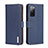 Samsung Galaxy Note 20 5G用手帳型 レザーケース スタンド カバー B01H サムスン ネイビー