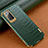 Samsung Galaxy Note 20 5G用ケース 高級感 手触り良いレザー柄 サムスン グリーン