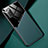 Samsung Galaxy Note 20 5G用シリコンケース ソフトタッチラバー レザー柄 アンドマグネット式 サムスン グリーン