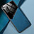 Samsung Galaxy Note 20 5G用シリコンケース ソフトタッチラバー レザー柄 アンドマグネット式 サムスン ネイビー