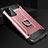 Samsung Galaxy Note 20 5G用ハイブリットバンパーケース プラスチック アンド指輪 兼シリコーン カバー N01 サムスン 