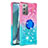 Samsung Galaxy Note 20 5G用シリコンケース ソフトタッチラバー ブリンブリン カバー アンド指輪 S02 サムスン 
