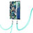 Samsung Galaxy Note 20 5G用シリコンケース ソフトタッチラバー バタフライ パターン カバー 携帯ストラップ Y01B サムスン 