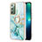 Samsung Galaxy Note 20 5G用シリコンケース ソフトタッチラバー バタフライ パターン カバー アンド指輪 Y05B サムスン 