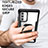 Samsung Galaxy Note 20 5G用ハイブリットバンパーケース スタンド プラスチック 兼シリコーン カバー マグネット式 RJ1 サムスン 