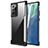 Samsung Galaxy Note 20 Ultra 5G用ハイブリットバンパーケース プラスチック 兼シリコーン カバー 前面と背面 360度 フル R02 サムスン シルバー