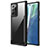 Samsung Galaxy Note 20 Ultra 5G用ハイブリットバンパーケース プラスチック 兼シリコーン カバー 前面と背面 360度 フル R02 サムスン ブラック