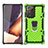 Samsung Galaxy Note 20 Ultra 5G用ハイブリットバンパーケース プラスチック アンド指輪 マグネット式 N03 サムスン ライトグリーン
