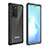Samsung Galaxy Note 20 Ultra 5G用ハイブリットバンパーケース プラスチック 兼シリコーン カバー 前面と背面 360度 フル U02 サムスン ブラック