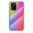 Samsung Galaxy Note 20 Ultra 5G用ハイブリットバンパーケース プラスチック 鏡面 虹 グラデーション 勾配色 カバー LS2 サムスン ピンク