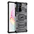 Samsung Galaxy Note 20 Ultra 5G用ハイブリットバンパーケース クリア透明 プラスチック カバー WL1 サムスン ブラック