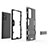 Samsung Galaxy Note 20 Ultra 5G用ハイブリットバンパーケース スタンド プラスチック 兼シリコーン カバー N02 サムスン 