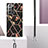 Samsung Galaxy Note 20 Ultra 5G用シリコンケース ソフトタッチラバー バタフライ パターン カバー 携帯ストラップ Y02B サムスン 